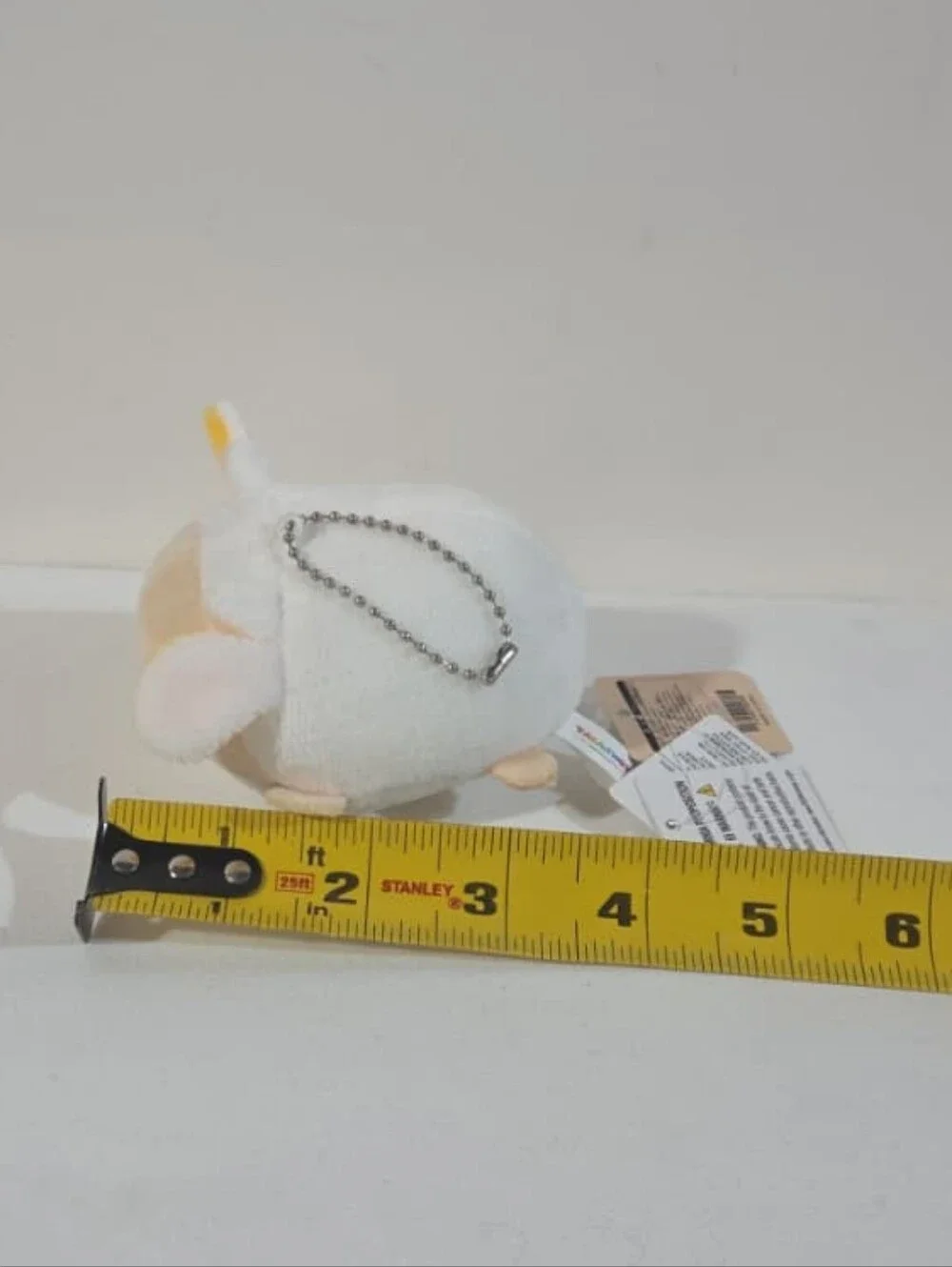 mini lamb plushie keychain